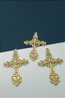 Pingente Religioso Cruz Ouro - 01 Und
