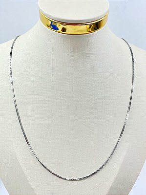 Colar Cartier Aço Inox - Antialérgico - medida 60cm - 1 unidade