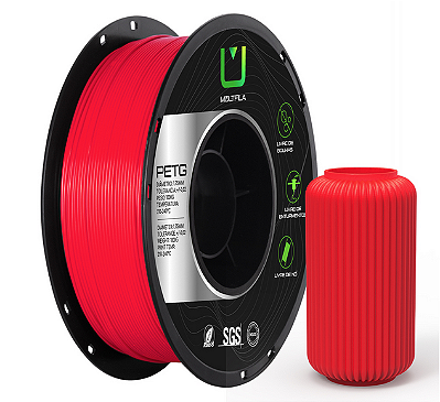 Filamento Petg Vermelho 1kg Para Impressora 3d 1.75mm