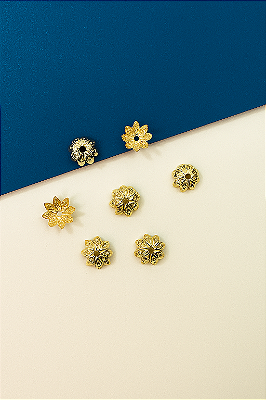 Tulipa Margarida 10Mm Ouro - 10 Pçs