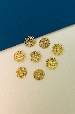 Tulipa Margarida 12Mm Ouro - 10 Pçs