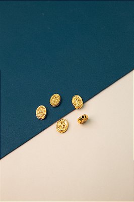 Pingente Religioso Sao Bento Passante Ouro - 01 Unid