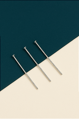 Alfinete Prego 2Cm Aço Inox - 100Pçs