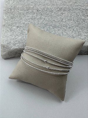 Corda De Violao Com Bolinha Prata - 01 Metro Com Fecho