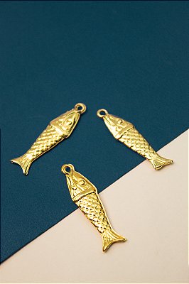 Pingente Peixe Ouro - 01 Unid