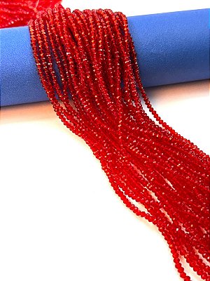 Fio Cristal 2mm Vidro Facetado - O Fio