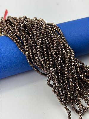 Fio Cristal 2mm Vidro Facetado - O Fio