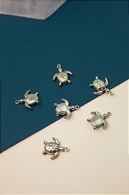 Pingente Tartaruga Aço Inox - 01 unid