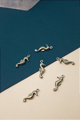 Pingente Cavalo Marinho Aço Inox - 01 unid