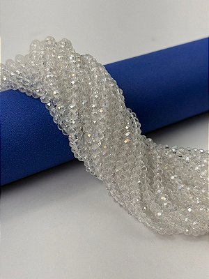 Fio Cristal 4Mm Vidro Facetado - O Fio