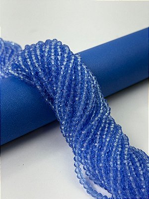 Fio Cristal 4Mm Vidro Facetado - O Fio