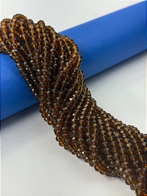 Fio Cristal 4Mm Vidro Facetado - O Fio