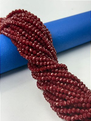 Fio Cristal 4Mm Vidro Facetado - O Fio