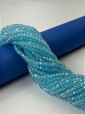 Fio Cristal 4Mm Vidro Facetado - O Fio