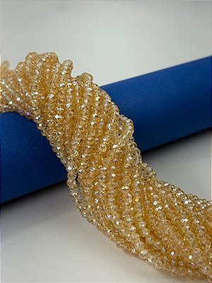 Fio Cristal 4Mm Vidro Facetado - O Fio