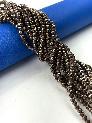 Fio Cristal 4Mm Vidro Facetado - O Fio