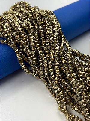 Fio Cristal 4Mm Vidro Facetado - O Fio