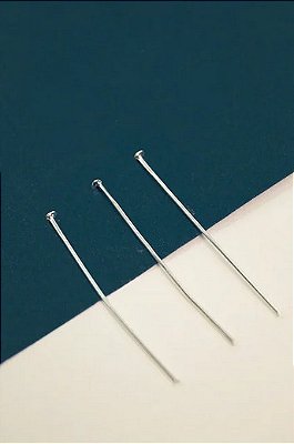 Alfinete Prego 3Cm Aço Inox - 100Pçs