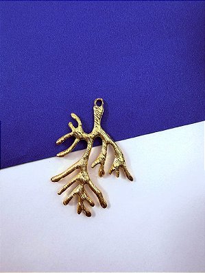 Pingente Coral Ouro - 01 Unid