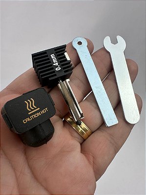 Hotend Em Aço Compatível P/ Bambu Lab A1 / A1 Mini 0.4 Mm