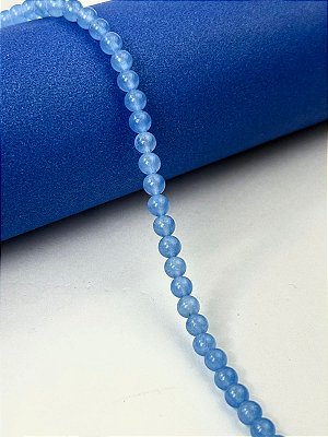 Fio Pedra 4Mm Quartzo Azul- O Fio