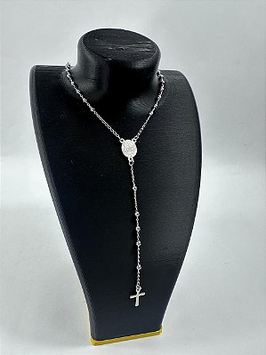 Terço aço inox - 01 unid