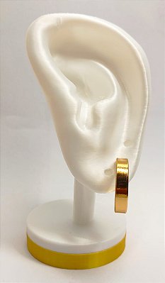 Brinco Argola aço inox dourado - 20mm - 1 par
