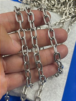 Corrente Cadeado arame 2,00mm - Alumínio Anodizado Niquel - 1 metro