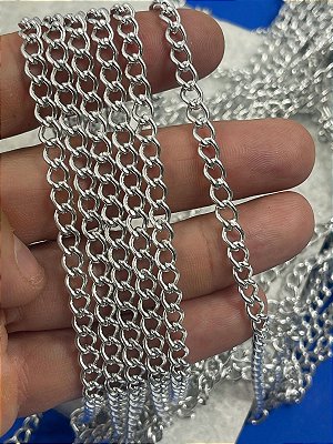 Corrente Extensora Alongadora Balao arame 1,20mm - Aluminio Niquel - 1 metro