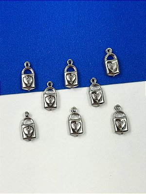 Pingente Religioso Cadeado Aço Inox - 01 Unid