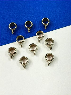 Canequinha 10mm Niquel - 10pçs