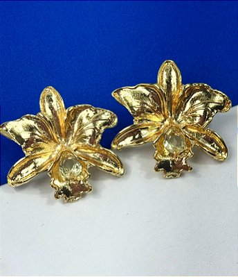 Brinco Flor com Zirconia - o par