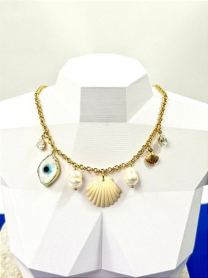 Colar Concha - 01 unid