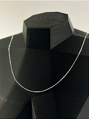 Colar Veneziana Semijoia Banho Prata 925 - medida 45cm mais 5cm extensora - Camada de 50 milésimos - tipo joia bitola 0,60mm