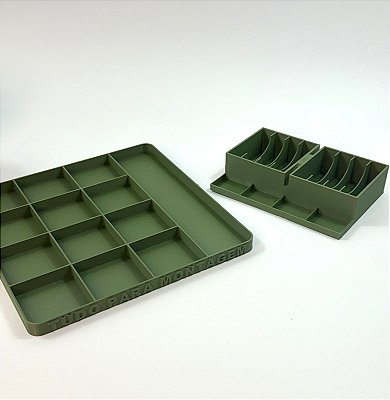 Bandeja Com 13 Divisórias + Suporte Alicate - O kit