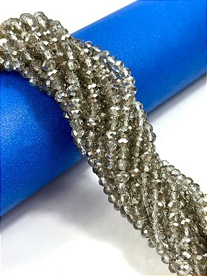 Fio Cristal 4Mm Vidro Facetado - O Fio