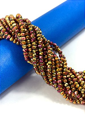 Fio Cristal 4Mm Vidro Facetado - O Fio