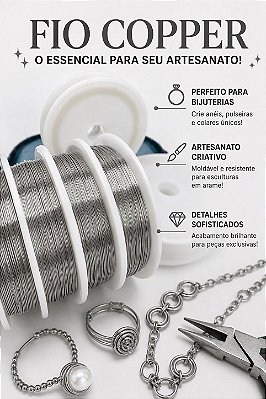 Fio Copper Aço Inox 0,40mm Cabelo De Anjo - 01 metro