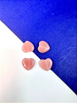 Pingente Pedra Jade Coração - furo passante - 01 unid