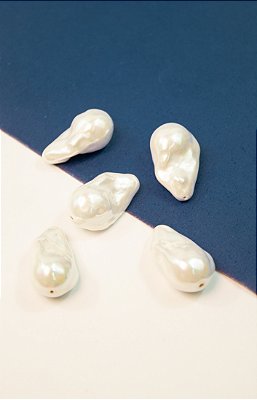 Pingente Passante Perola Shell - 01 unid