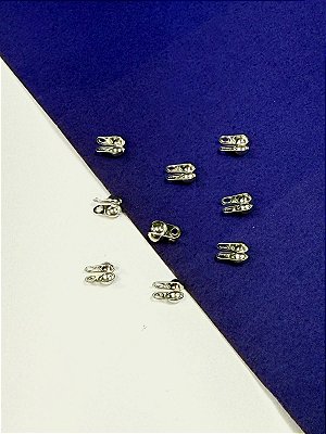 Tips Bolinha Lateral para fios 5x2,5mm - 50 Pçs - Aço Inox