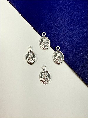 Pingente Religioso Sagrado Coracao de Maria - 50 milesimos prata - 01 unid