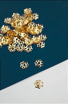 Tulipa Margarida 4Mm Ouro - 50Pçs