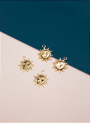 Pingente Sol Ouro - 01 und