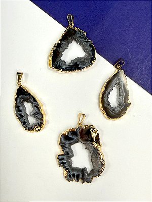 Pingente Pedra Geodo Ametista - 01 unid