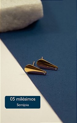 Base de Brinco Ouro Semijoia 5 milesimos - 01 par