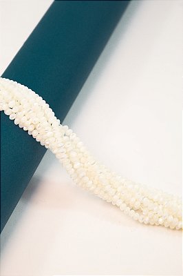 Fio Madreperola Rondele 4Mm - 01 Fio