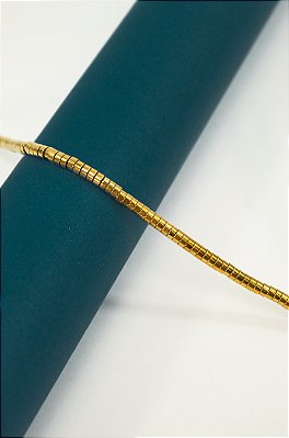 Fio Hematita Dourada 4x2mm - O Fio