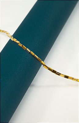 Fio Hematita Dourada 3mm - O Fio