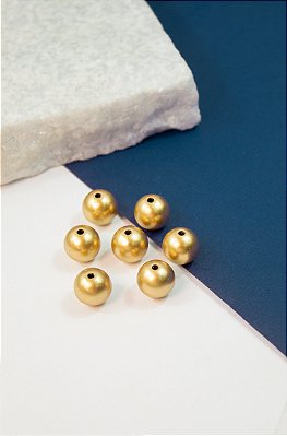 Entremeio Bolinha 12mm Fosca - 10pçs